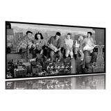 Quadro Decorativo Seriado Friends 130x60 Moldura