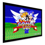 Quadro Decorativo Sonic The Hedgehog Sega Master System Game
