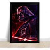 Quadro Decorativo Stars Wars Darth Vader Arte Dark Side A3