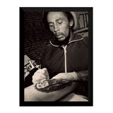 Quadro Decorativo Tattoo Estúdio Bob Marley Tatuador