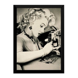 Quadro Decorativo Tattoo Estúdio Marilyn Monroe Tatuadora