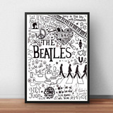 Quadro Decorativo The Beatles Música Bandas