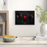 Quadro Decorativo Three Wise Modern Monkeys 34x23cm