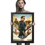 Quadro Decorativo Top Gun Maverick Filme Poster Moldur A2