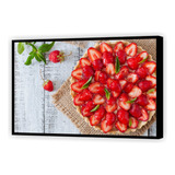 Quadro Decorativo Torta Morango