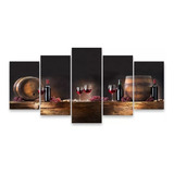 Quadro Decorativo Vinho Uva Adega Cozinha Sala Copa Taça 3mm