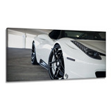 Quadro Decorativos Carros Ferrari B Em Tecido Canvas 130x60