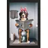 Quadro Divertido Cachorro Banheiro A3(33x45cm)