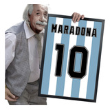 Quadro E Moldura Camiseta Times De Futebol Camisa 10 60x42cm