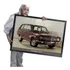 Quadro E Moldura Carros Antigos Brasileiros Retro A1 84x60cm