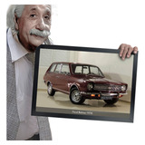 Quadro E Moldura Carros Antigos Brasileiros Retro A3 42x30cm