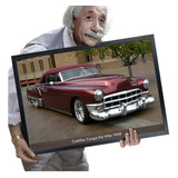 Quadro E Moldura Carros Antigos Old Cars 1950 A2 60x42cm