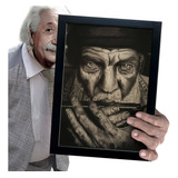 Quadro E Moldura Gaita Blues Harmonica Pentablues 30x21cm