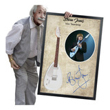 Quadro E Moldura Guitarra Assinatura Jimmy Page Led 84x60cm