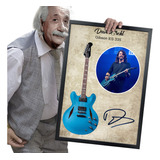 Quadro E Moldura Guitarra Assinatura Tony Iommi 60x42cm