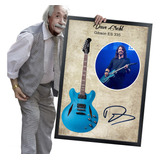 Quadro E Moldura Guitarra Assinatura Tony Iommi 84x60cm