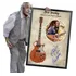 Quadro E Moldura Guitarra Famosa Rock Autografo Ass 84x60cm