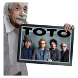 Quadro E Moldura Toto Rock Band