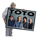 Quadro E Moldura Toto Rock Band