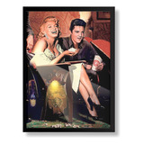 Quadro Elvis Presley Arte Poster Com Moldura 42x29