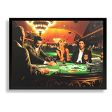 Quadro Elvis Presley James Dean Marilyn Monroe Poker Arte A4