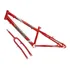 Quadro Em Aço Carbono Ultra Bike Aro 24 Com Garfo Rebaixado Cor Vermelho Ferrari