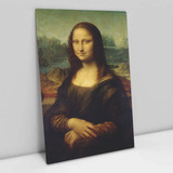 Quadro Em Canvas Mona Lisa Leonardo Da Vinci Chassi 90x60