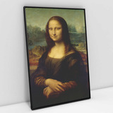 Quadro Em Canvas Mona Lisa Leonardo Da Vinci Mp 90x60cm