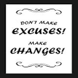 Quadro Em Preto E Branco Frase Motivacional 26x35cm Decore Pronto Preto Branco Pequeno