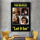Quadro Em Tecido Canvas Let It Be The Beatles Canvas Poste