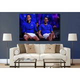 Quadro Em Tela Canvas Roger Federer Rafael Nadal Decoração