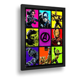 Quadro Emoldurado Poster Endgame Avangers Vingadores