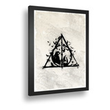 Quadro Emoldurado Poster Harrypotter Reliquas Da Morte A3