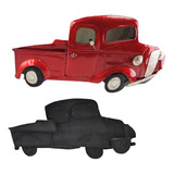 Quadro Enfeite Retro 3d Pick Up Espelhado Carro Decoraçao