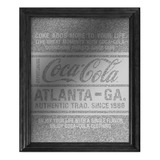 Quadro Espelho Madeira/vidro Coca-cola Atlanta Since 1886 P/