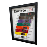 Quadro Faixas Karate Miniatura C/8 Unid Martial Arts Shodo