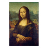 Quadro Famoso Sala Mona Lisa Leonardo Da Vinci A3 30 X 40 Cm