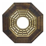 Quadro Feng Shui Baguá Céu Anterior Com Espelho 18cm