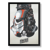 Quadro Filme Arte Star Wars Cartaz Poster Moldurado
