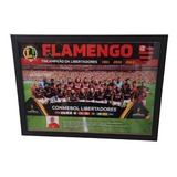 Quadro Flamengo Tricampeão Libertadores 2022 Poster