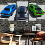 Quadro Ford Mustang Antigo Outlet Lindo Painel 5pçs Promoção