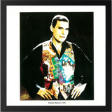 Quadro Freddie Mercury Queen Contra Capa Do Disco D Vinil Cd