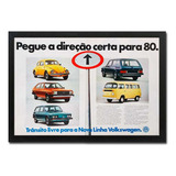Quadro Fusca Passat Brasília Kombi 1980 Propaganda Original