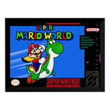 Quadro Game Snes Super Mario World