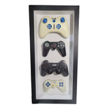 Quadro Gamer Joysticks Decoração Geek