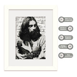 Quadro George Harrison Beatles 56x46cm Vidro Paspatur W0309