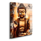 Quadro Grande Buda Ouro
