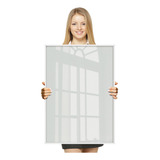 Quadro Grande Moldura A2 60x42 Poster C Vidro 1 linha