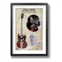 Quadro Guitarra Famosa Tipo Paspatur C Moldura 84 X 60 Cm