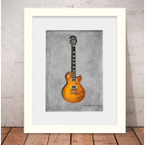 Quadro Guitarra Gibson Les